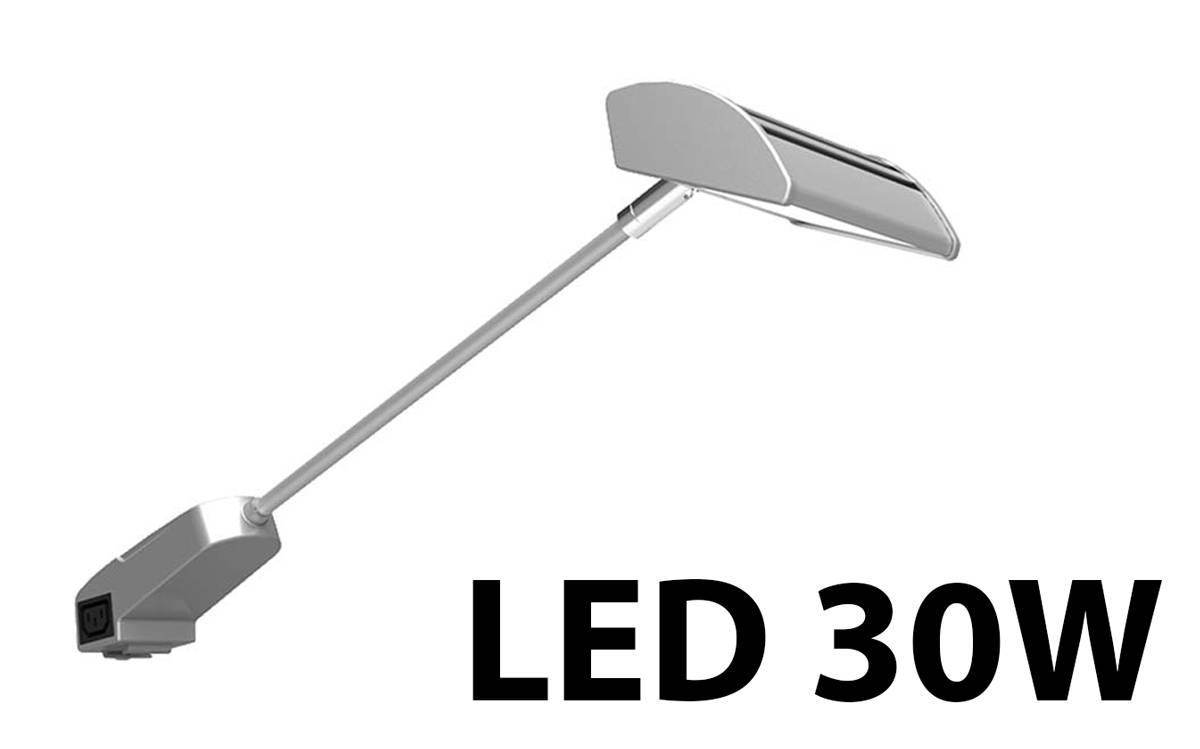 LED Langarmstrahler 30W Reihenschaltung Messestrahler-Kompatibel mit Octanorm®, Aluvision, beMatrix oder Modul-Syma