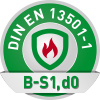 Bannerstoff zertifiziert nach DIN EN 13501-1 B-S1 (B1)